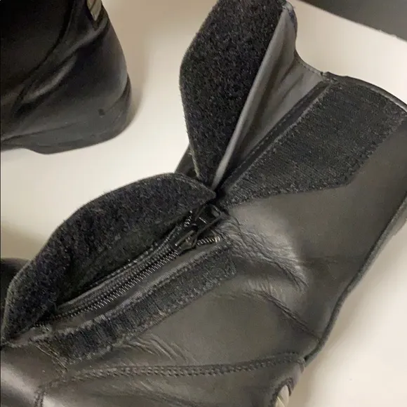 Alpinestars Cycle Racing Boots Black Leather Sz 9
