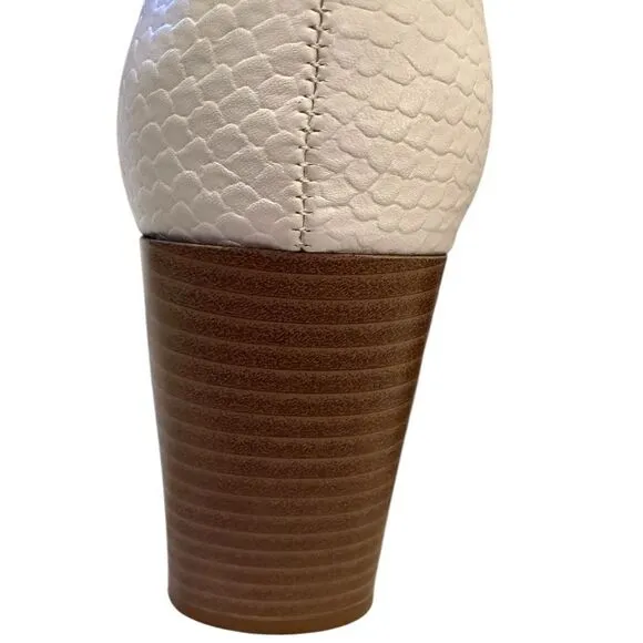 Altar'd State White Faux Leather Snakeskin Ankle Boots