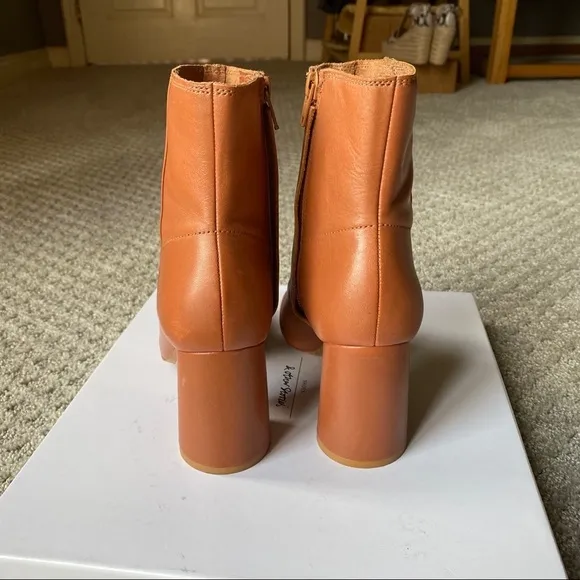 &amp; other stories Almond Toe Leather Ankle Boots