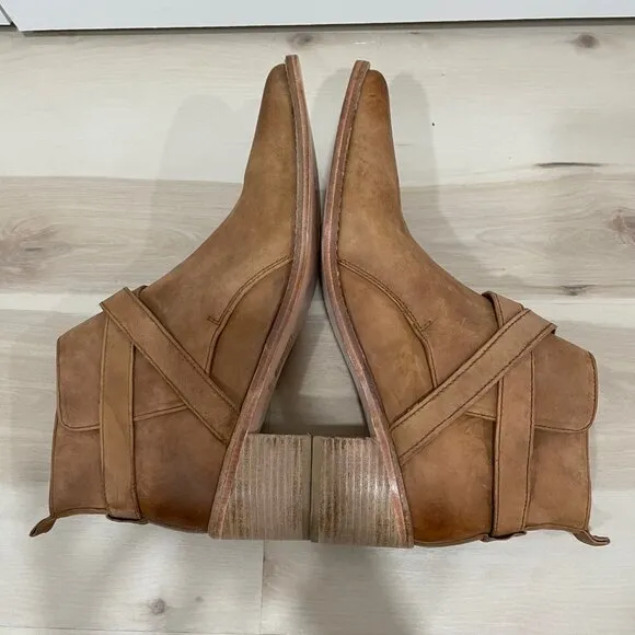 &quot;Back Loop&quot; Pointed Boot by Free People Women's Size 41 EU/ 10 US Tan/Brown