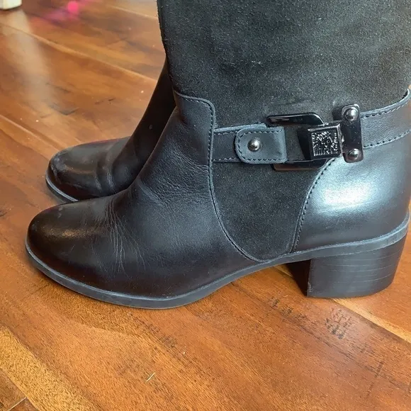 𝅺ANNE Klein Suede Boots Bootie Shoes