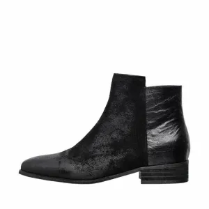 Anthropologie Antelope L04 Caddie Ankle Boots Bootie Black Sz 39 / 8.5 NEW $219