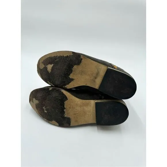 Anthropologie Howsty Slouchy Ankle Booties, Grey Suede Boho Made In Spain