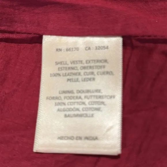 Anthropologie Leifsdottir Leather Skirt Burgundy 6