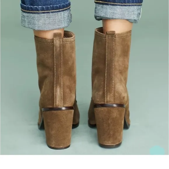 Anthropologie Nayra Schutz Zip Front Ankle Boots Size 8