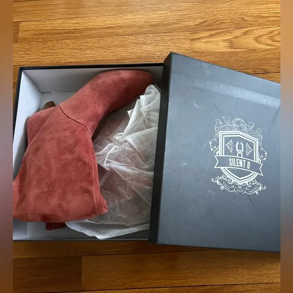 Anthropologie Pink Suede Heeled Boots