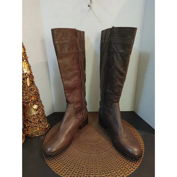 Antonio Milani Leather Riding Boots Size 10M