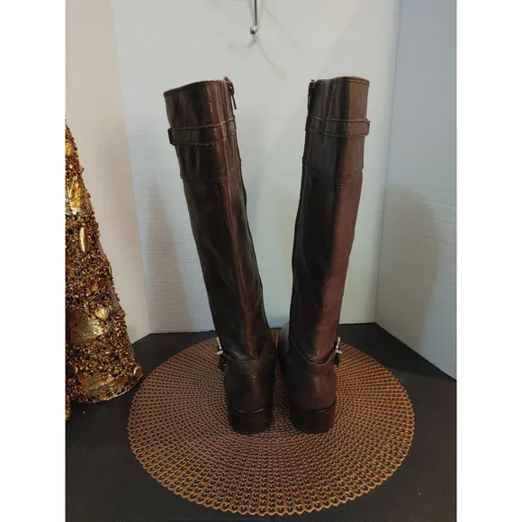 Antonio Milani Leather Riding Boots Size 10M
