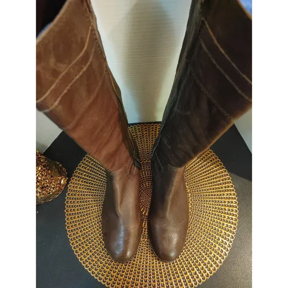 Antonio Milani Leather Riding Boots Size 10M