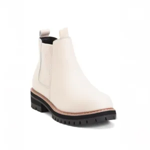 Aqua Diva Leather Waterproof Chelsea Boots White Womens EU Size 36