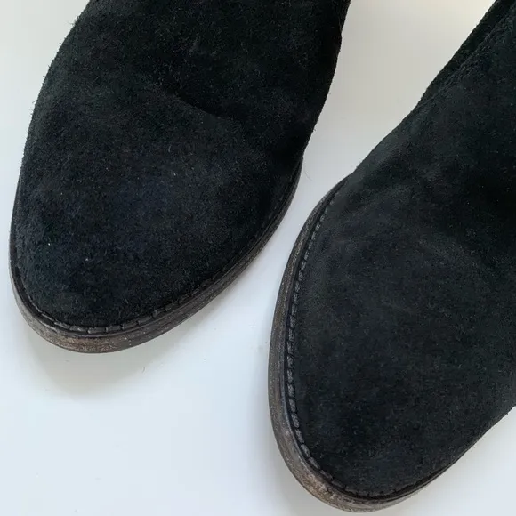 Aquatalia Black Suede Ankle Boots Booties Size 8