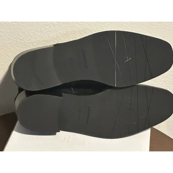 Aquatalia Black Suede Ankle Chelsea Boots‎ Square Toe With Zipper  8.5 MSRP $550