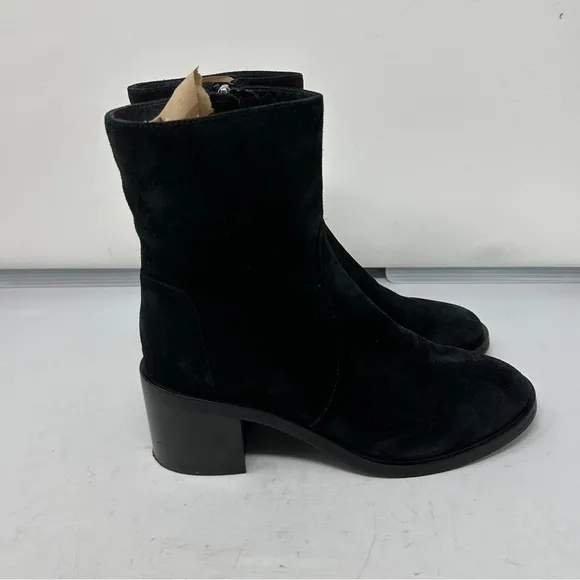 Aquatalia Brigitte Luxe Water Resistant Bootie Suede Leather Size 8 1/2 GUC