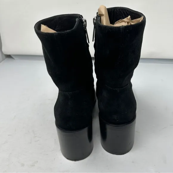 Aquatalia Brigitte Luxe Water Resistant Bootie Suede Leather Size 8 1/2 GUC