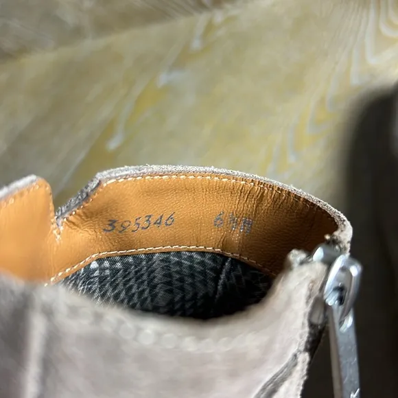 AQUATALIA FARIA Taupe Suede Weatherproof Ankle Boots 6.5