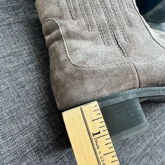 Aquatalia Gray Suede Oribella Ankle Boots Size EU 37