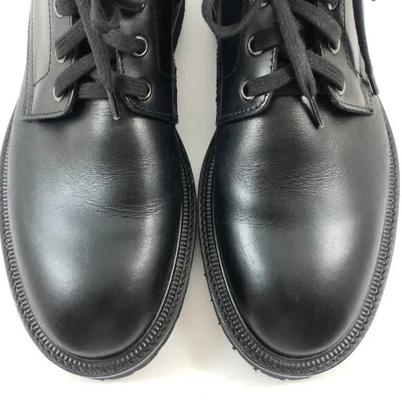 AQUATALIA Men's Patrizio Tumbled Calf Leather Zip Boots Retail $525 in Black 7