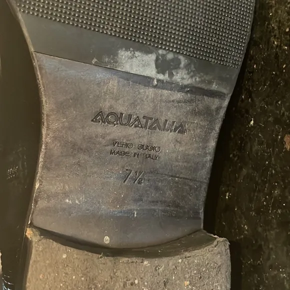 Aquatalia suede and stretch leather tall boots