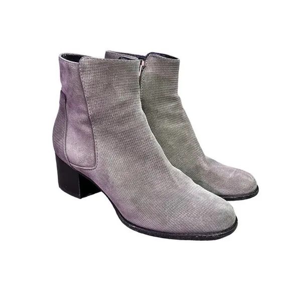 Aquatalia Tish Taupe Suede Leather Boots