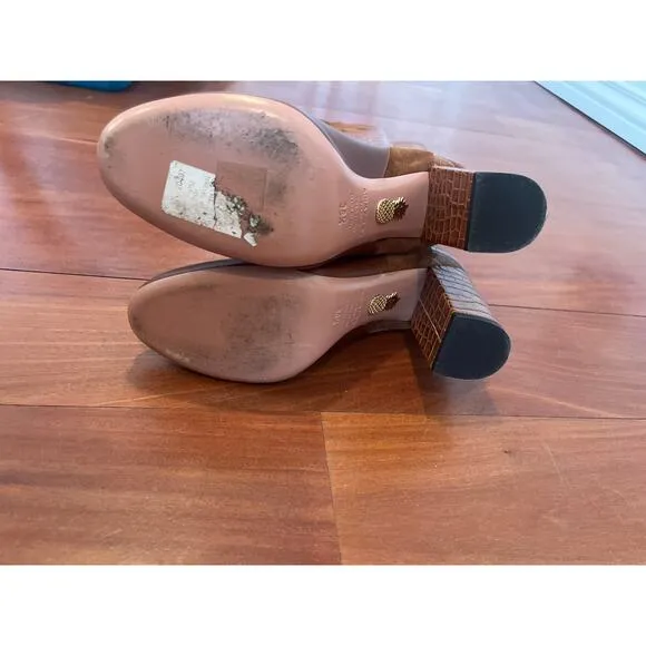 Aquazzura Leather Riding Boots, Size 38 1/2 EU.