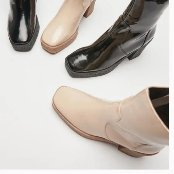 Aria Chunky Platform Hipster Boho Peasant Minimal Hippie Rock Heel Combat Boots