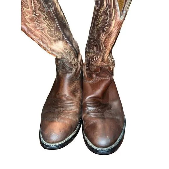 Ariat 37422 Brown Leather Cowboy Western Boots Men's 11D