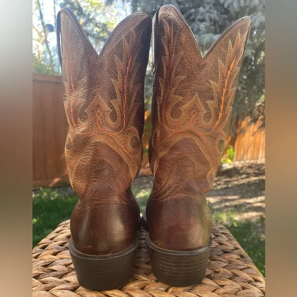 ARIAT Brown Leather Sport Outfitter Western Cowboy Boot US Size 9.5EE X-Wide.