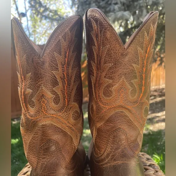 ARIAT Brown Leather Sport Outfitter Western Cowboy Boot US Size 9.5EE X-Wide.