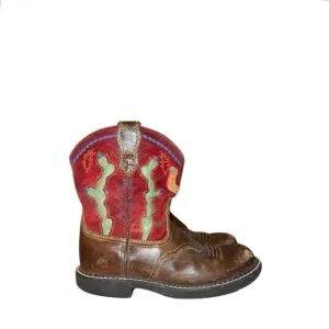 Ariat Cactus Suede Leather‎ Multicolored Kids Unisex Western Boots 13