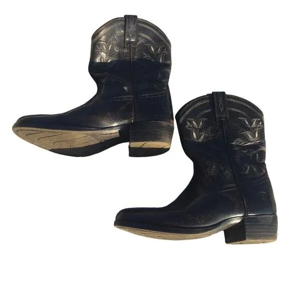 Ariat Desert Holly Western Boot kids 3 leather rodeo western horswe back riding