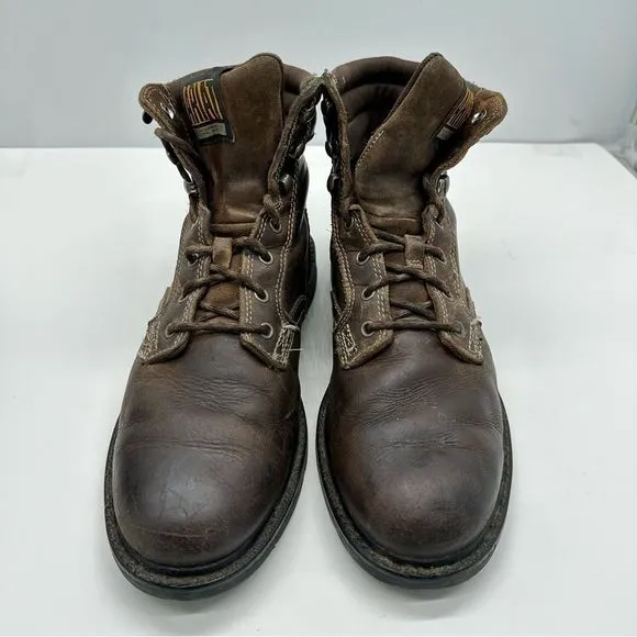 Ariat Groundbreaker Mens 10.5 D 6” Work Boots Leather Utility Waterproof