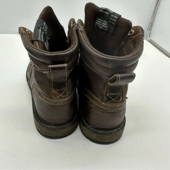 Ariat Groundbreaker Mens 10.5 D 6” Work Boots Leather Utility Waterproof
