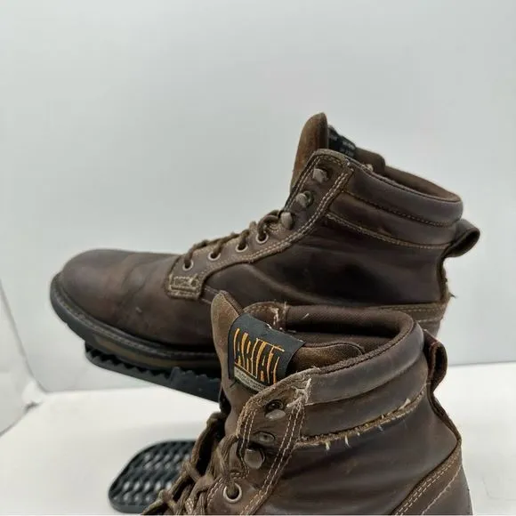 Ariat Groundbreaker Mens 10.5 D 6” Work Boots Leather Utility Waterproof