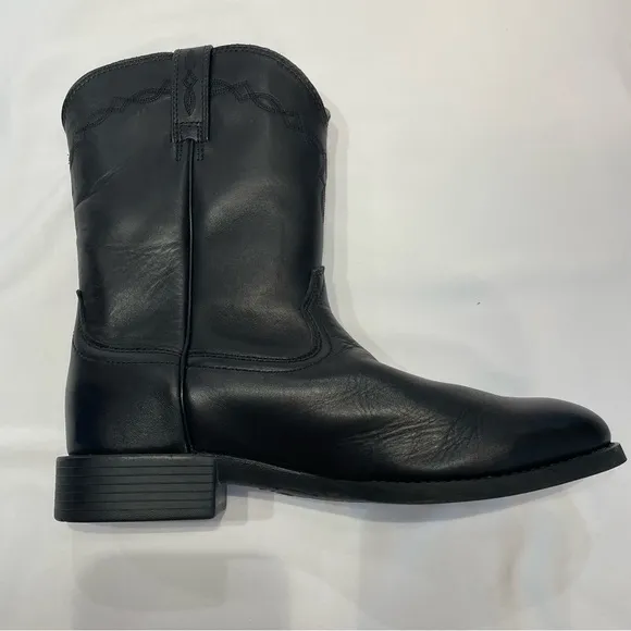 Ariat Heritage 35501 Cowboy Boots Mens 11.5D Black Leather Western Workwear Shin