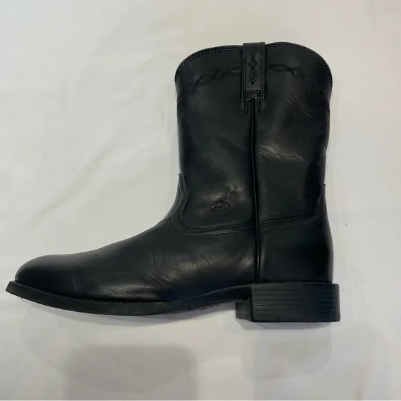 Ariat Heritage 35501 Cowboy Boots Mens 11.5D Black Leather Western Workwear Shin