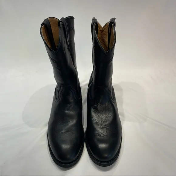 Ariat Heritage 35501 Cowboy Boots Mens 11.5D Black Leather Western Workwear Shin