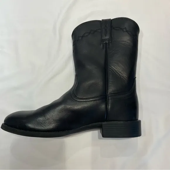 Ariat Heritage 35501 Cowboy Boots Mens 11.5D Black Leather Western Workwear Shin