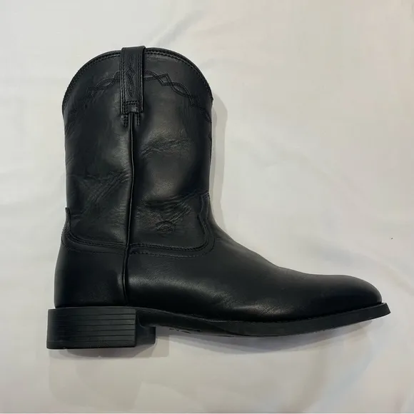 Ariat Heritage 35501 Cowboy Boots Mens 11.5D Black Leather Western Workwear Shin