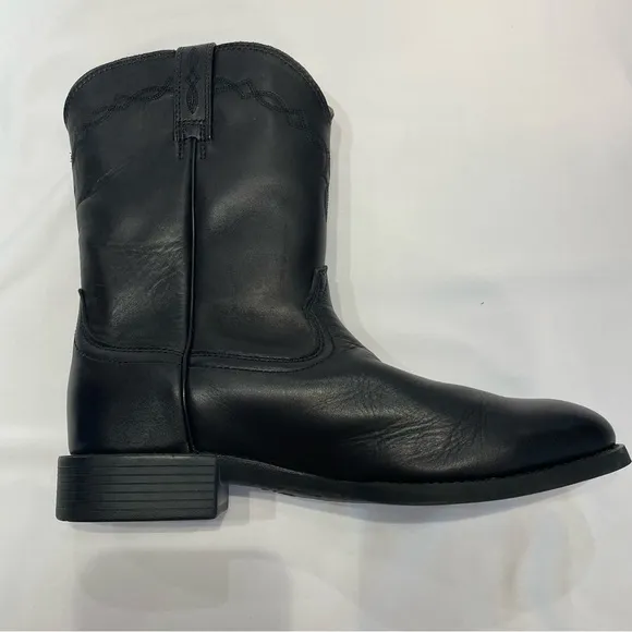 Ariat Heritage 35501 Cowboy Boots Mens 11.5D Black Leather Western Workwear Shin