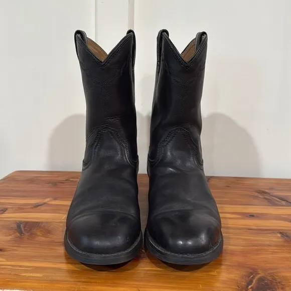 Ariat Heritage Roper Black Western Boots