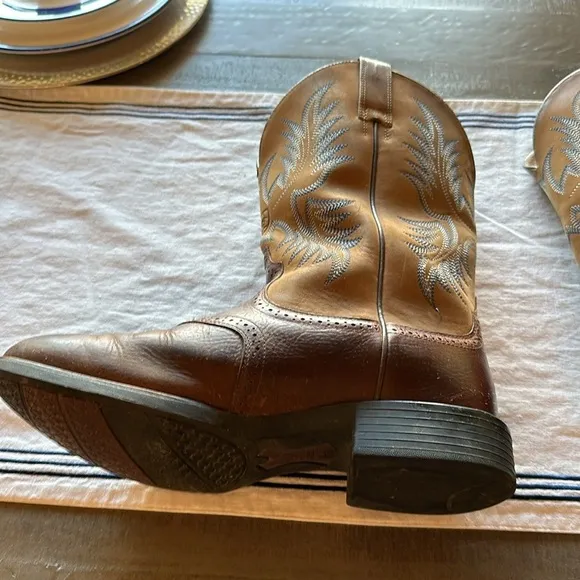 Ariat Heritage Stockman Western Boots Men’s Size US 10.5 EE Brown 10002252