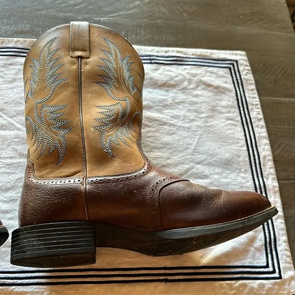 Ariat Heritage Stockman Western Boots Men’s Size US 10.5 EE Brown 10002252