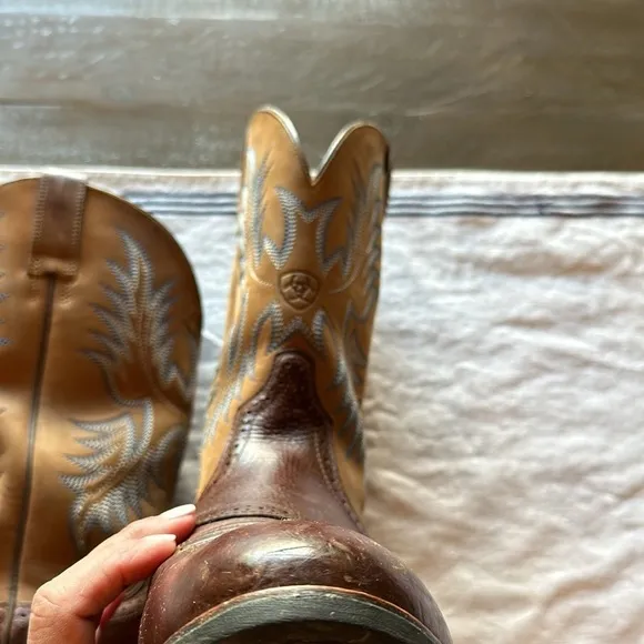 Ariat Heritage Stockman Western Boots Men’s Size US 10.5 EE Brown 10002252