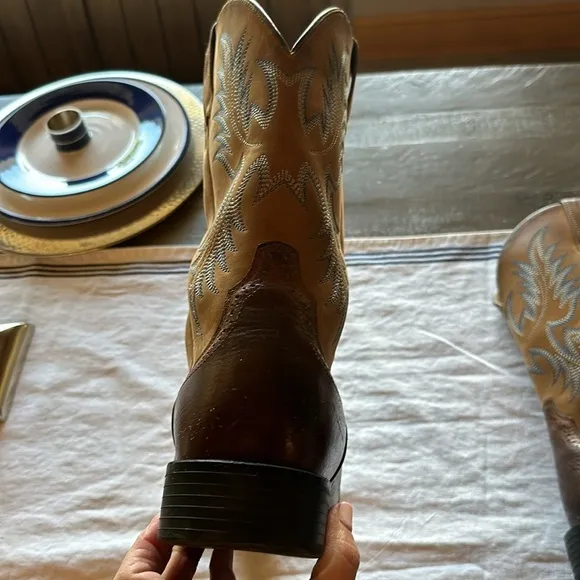 Ariat Heritage Stockman Western Boots Men’s Size US 10.5 EE Brown 10002252