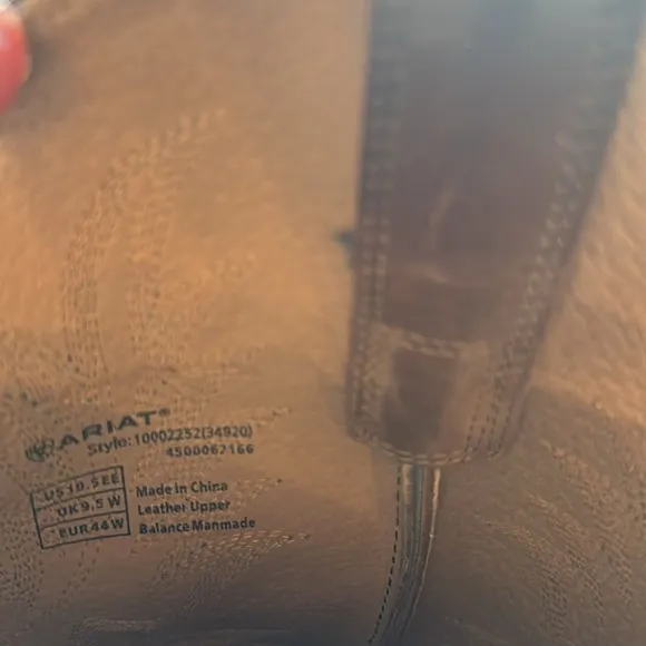 Ariat Heritage Stockman Western Boots Men’s Size US 10.5 EE Brown 10002252
