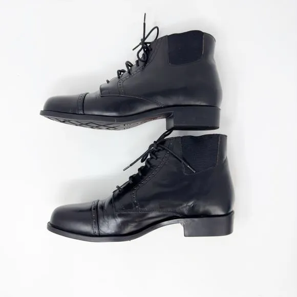 Ariat Metcalf Black Leather Paddock Boots size 8M