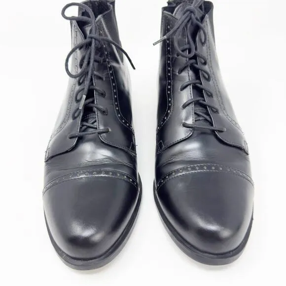 Ariat Metcalf Black Leather Paddock Boots size 8M