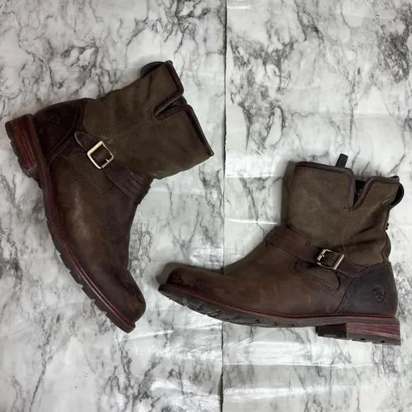 Ariat Savannah Waterproof ankle Boots Size 10 leather