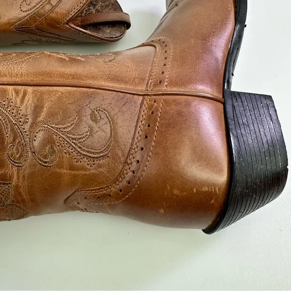 Ariat Women's Magnolia 10010971 Brown Leather Cowgirl Western Boots - Size 6B