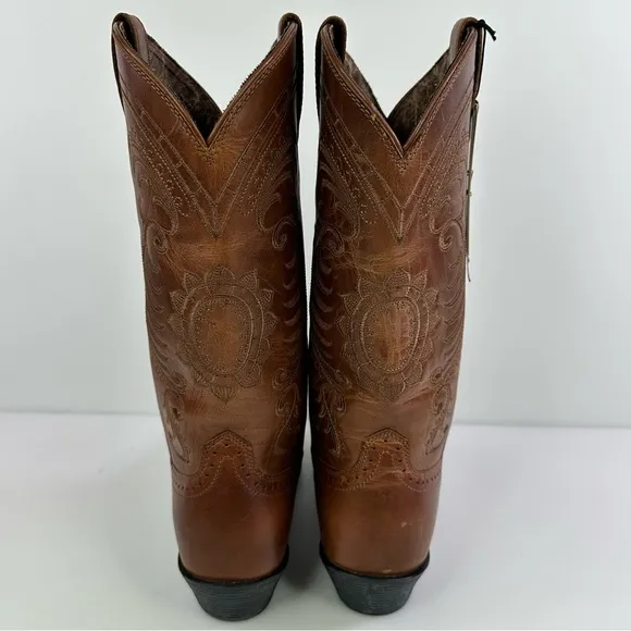 Ariat Women's Magnolia 10010971 Brown Leather Cowgirl Western Boots - Size 6B